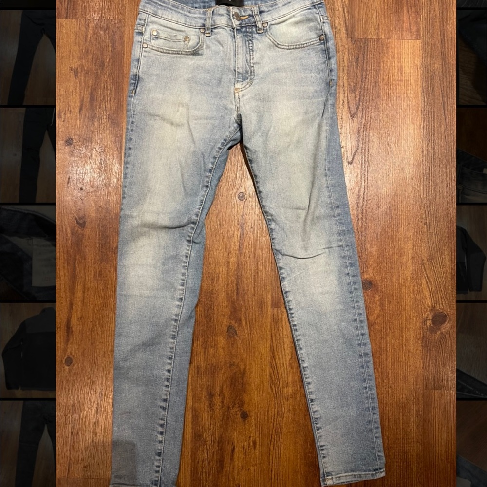 Represent indigo skinny jeans